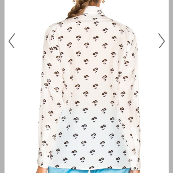 Victoria Beckham Daisy 100% Silk Blouse US Size4-6 - Picture 3 of 8